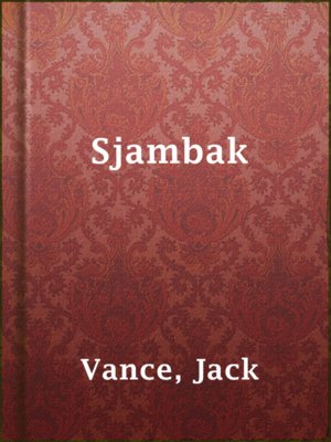 Sjambak - ebook